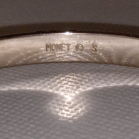 Vintage Monet Thin Bangle Bracelet - Picture 4 of 7
